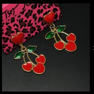 Betsey Johnson Cherry Earrings